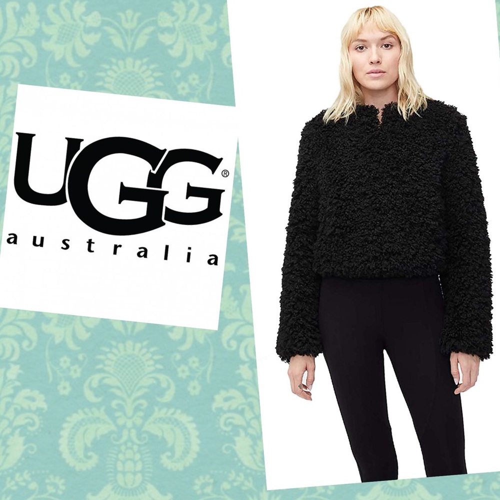New 5⭐️ Soft Ugg lorrena faux black jacket large